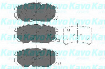 KAVO PARTS kbp3020 -  Комплект тормозных колодок, дисковый тормоз